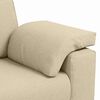 vidaXL Sofa Creme 219 x 80 x 82 cm Stoff