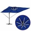 vidaXL Sonnenschirm mit LED-Lichtleisten Azure Blau 286 x 284 x 270 cm