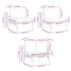 vidaXL Garten-Sofa-Set mit Kissen 6 pcs Anthrazit Stahl