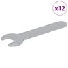 vidaXL Spanner 12 Stk. Silber 10 mm Eisen