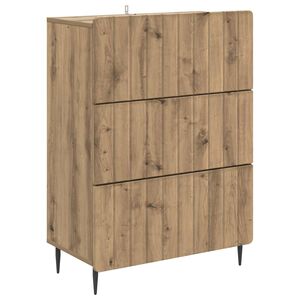 vidaXL Schubladenschrank 66 x 34,5 x 92 cm Holzwerkstoff Artisan-Eiche