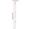 vidaXL Zaunpfosten 13 pcs Grau Stahl