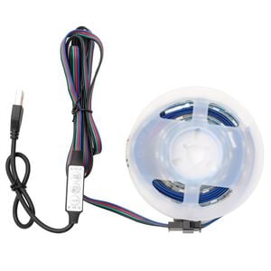vidaXL LED Streifen mit LED-Lichtleisten Schwarz 180 cm SMD5050