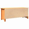 vidaXL Sitzbank mit Stauraum mit Regal Wachsbraun 110 x 38 x 45,5 cm