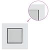 vidaXL Kellerfenster Innenseite Farbe Wei&szlig; RISOR 35 x 35 cm