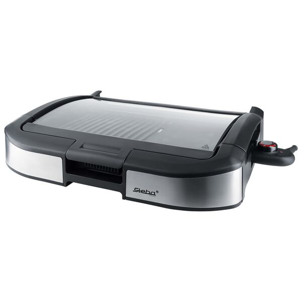 Steba Elektrischer Tischgrill VG 195 Schwarz und Silbern 2200 W