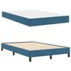 vidaXL Boxspringbett mit Matratze Dunkelblau 120 x 190 cm Stoff
