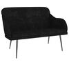 vidaXL Sitzbank Schwarz 110x76x80 cm Samt