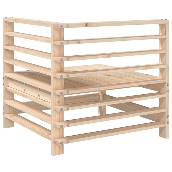 vidaXL Garten-Ecksofa Massivholz Kiefer