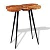 vidaXL Bartisch Massivholz Akazie 90x60x110 cm