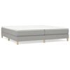 vidaXL Boxspringbettgestell Hellgrau 200x200 cm Stoff