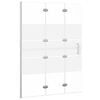 vidaXL Faltbare Duschkabine ESG 100x140 cm Wei&szlig;
