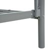 vidaXL Etagenbettgestell Grau Metall 140x200 cm/90x200 cm