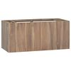 vidaXL Wand-Badschrank 90x39x40 cm Massivholz Teak