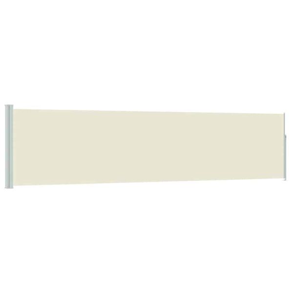 vidaXL Ausziehbare Seitenmarkise 120×500 cm Creme