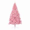 vidaXL K&uuml;nstlicher vorbeleuchteter Weihnachtsbaum Rosa 240 cm PVC