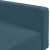 vidaXL Schlafsofa 2-Sitzer Blau Samt