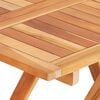 vidaXL 3-tlg. Bistro-Set mit Cremewei&szlig;en Kissen Massivholz Teak