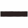 vidaXL Tischplatte 200x40x(2-4) cm Massivholz Behandelt Baumkante
