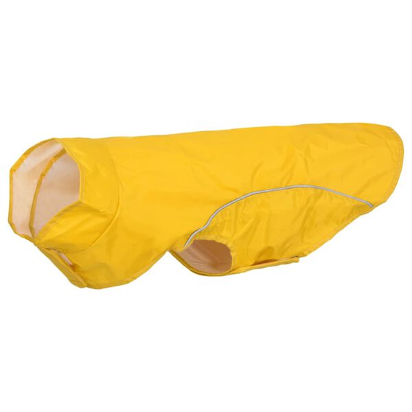 vidaXL Hunde Regenmantel mit Reflexstreifen Polyester Gelb 2XL