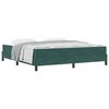 vidaXL Boxspringbett mit Matratze Dunkelgr&uuml;n 180 x 220 cm Stoff