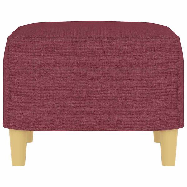 vidaXL Fu&szlig;hocker Weinrot 60x50x41 cm Stoff