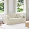vidaXL Sofa Creme Gesamtabmessungen: 198 x 78 x 80 cm (B x T x H) Samt