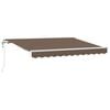 vidaXL Ausziehbare Markise Taupe 600 x 300 cm Stoff und Aluminium