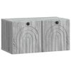 vidaXL Wandmontierter TV-Schrank Graues Sonoma 59,5 x 31 x 30 cm