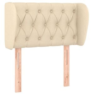 vidaXL Kopfteil mit Ohren Creme 83x23x78/88 cm Stoff