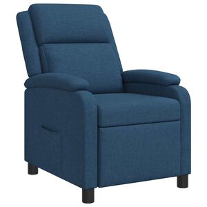 vidaXL Liegesessel Blau Stoff