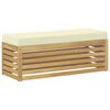 vidaXL Outdoor-Sofagarnitur Wei&szlig; und Creme 115 x 43 x 45 cm