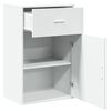 vidaXL Beistellschrank Wei&szlig; 56,5x39x90 cm Holzwerkstoff