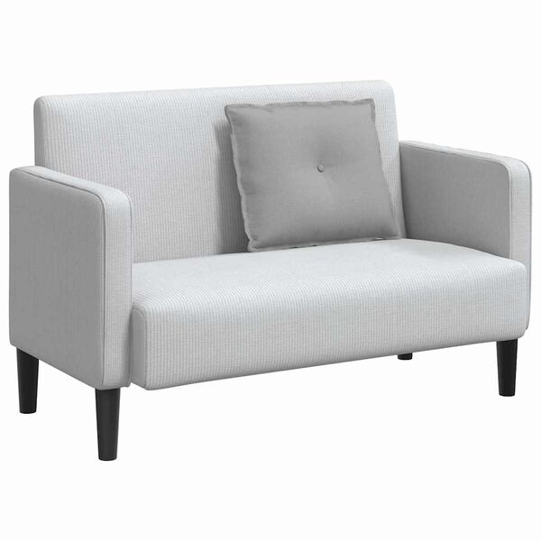 vidaXL R&uuml;ckenkissen Wolkengrau 60 x 19 x 50 cm Stoff