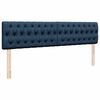 vidaXL Ottoman-Bett mit Matratze Blau 180x200 cm Stoff