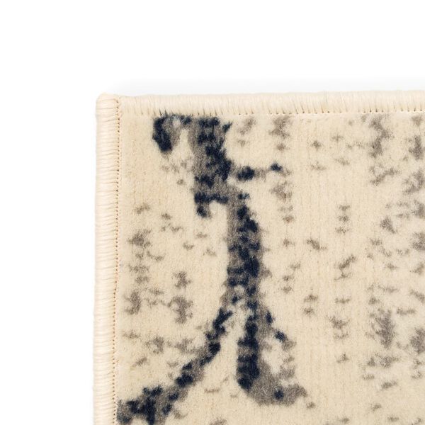 vidaXL Teppich Modern Blumenmuster Vintage 140 x 200 cm Beige/Blau