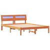 vidaXL Bettrahmen Wachsbraun 120 x 190 cm Massives Kiefernholz