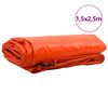 vidaXL Plane 650g / m&sup2; Orange 1,5 x 2,5 m Canvas mit PVC-Beschichtung