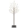 vidaXL LED-Weihnachtsbaum Schwarz 18 x 18 x 120 cm Stahl 100 LEDs