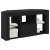 vidaXL Eck-LED-TV-Schrank Schwarz 101 x 40 x 50 cm Holzwerkstoff