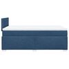 vidaXL Boxspringbett mit Matratze Blau 120x190 cm Stoff