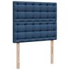 vidaXL Ottoman-Bett mit Matratze Blau 120x200 cm Stoff