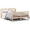 vidaXL Bettgestell mit Kopfteil ohne Matratze 140x190 cm