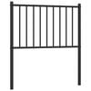 vidaXL Kopfteil Metall Schwarz 75 cm