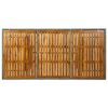 vidaXL Gartentisch Hellgrau Poly Rattan und Akazie Massivholz