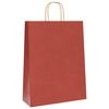 vidaXL Papiertragetaschen 250 Stk. mit Henkeln Rot 32x12x42 cm