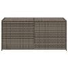 vidaXL Gartentruhe Grau 283L Poly Rattan
