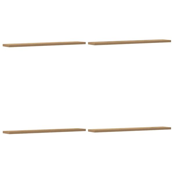 vidaXL Wandregale 4 Stk. Artisan-Eiche 60x20x1,5 cm Holzwerkstoff