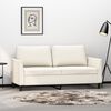 vidaXL 2-Sitzer-Sofa Creme 140 cm Kunstleder