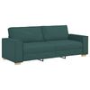 vidaXL Sofa 3 pcs Dunkelgr&uuml;n 220 x 80 x 84 cm Leinenmischgewebe